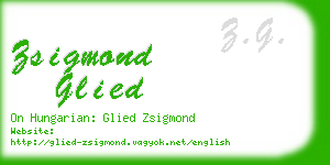 zsigmond glied business card